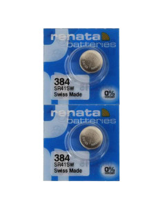 Baterías de Óxido de Plata Renata 384 SR41SW - 1.55V (2 Unidades)