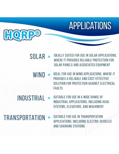 Soporte de Fusible HQRP CFPV-32 + Fusibles 20Amp 1000VDC