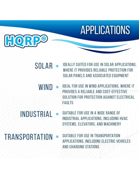 Soporte de Fusible HQRP CFPV-32 + Fusibles 20Amp 1000VDC