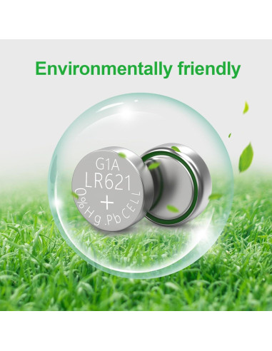 Baterías de Reloj DURNERGY AG1 SR621SW 100 Pcs Alcalinas