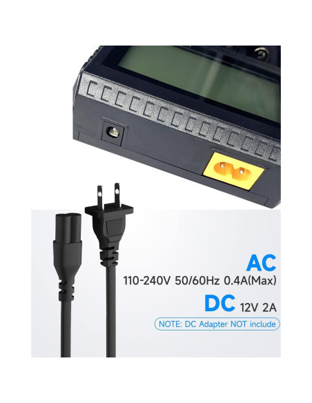 Cargador de Baterías IMREN D4 4 Bahías LCD 1000mA 18650 21700