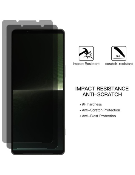 Protector de Pantalla AISELAN para Sony Xperia 1 V 2023 - 2 Pcs Dureza 9H