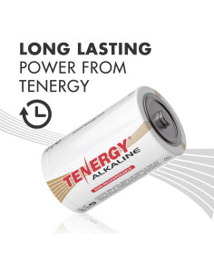 Baterías Alcalinas D Tenergy 1.5V - Paquete de 12 Unidades 2