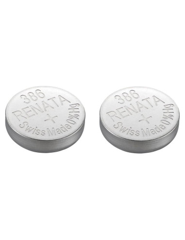 Batería de Reloj Renata 386 SR43SW AG12 1.5V - 2 Unidades
