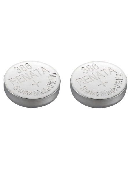 Batería de Reloj Renata 386 SR43SW AG12 1.5V - 2 Unidades