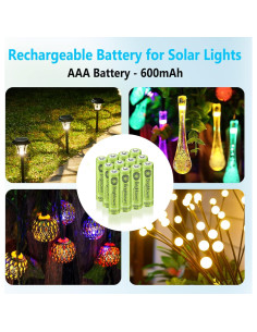 Brightown 12 Baterías Recargables AAA 600mAh NiMH Precargadas 2