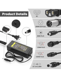 Cargador Rápido 54.6V 2A Pinkind para Baterías de Litio 48V 13S 2