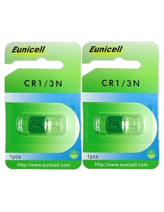 Batería de Litio 3V CR1/3N Hillflower - 2 Piezas Alta Dureza