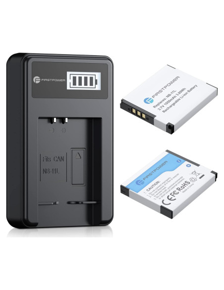 Batería y Cargador USB FirstPower NB-11L para Canon PowerShot