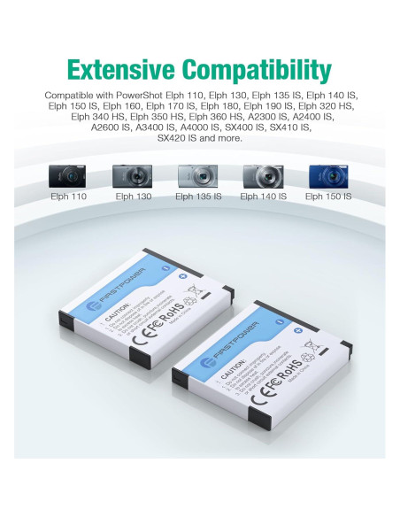 Batería y Cargador USB FirstPower NB-11L para Canon PowerShot