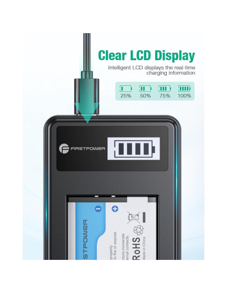 Batería y Cargador USB FirstPower NB-11L para Canon PowerShot