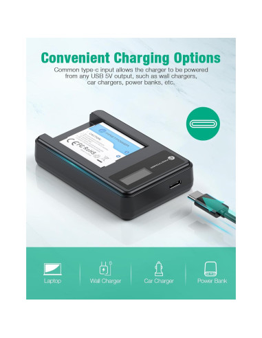 Batería y Cargador USB FirstPower NB-11L para Canon PowerShot