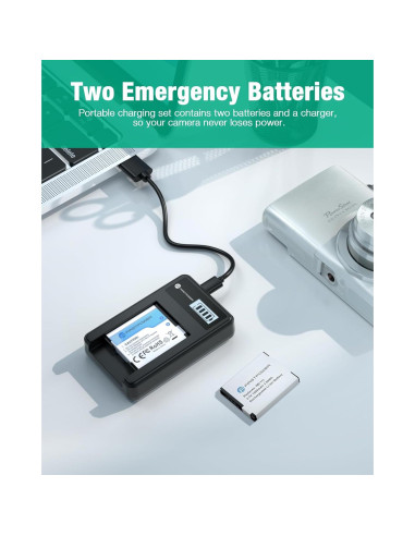 Batería y Cargador USB FirstPower NB-11L para Canon PowerShot