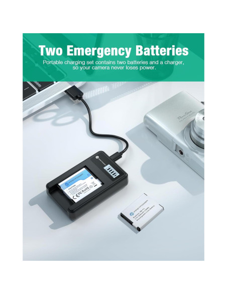 Batería y Cargador USB FirstPower NB-11L para Canon PowerShot