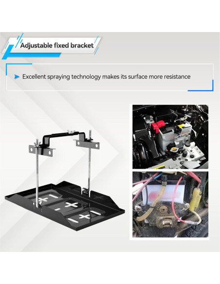 Kit de sujeción de batería OEMASSIVE 28x19cm ajustable