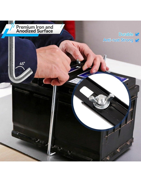 Kit de sujeción de batería OEMASSIVE 28x19cm ajustable