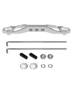 Kit de Sujeción de Batería KUQUTIDY de Aluminio Plata