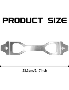 Kit de Sujeción de Batería KUQUTIDY de Aluminio Plata 2