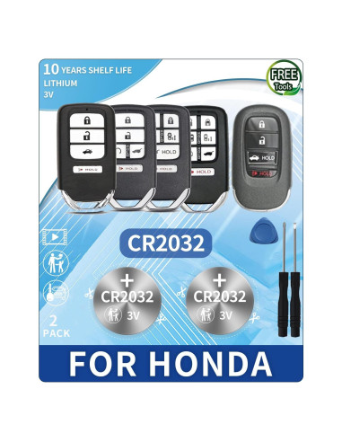 Batería CR2032 para Llave Honda - 2 Piezas + Herramientas