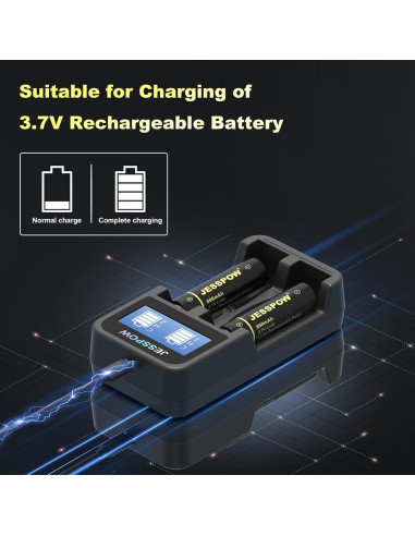 Batería Recargable 14500 JESSPOW 800mAh 3.7V Paquete de 4