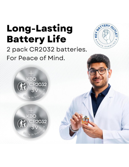 Kit de Baterías CR2032 para Termómetro de Oído - 2 Unidades