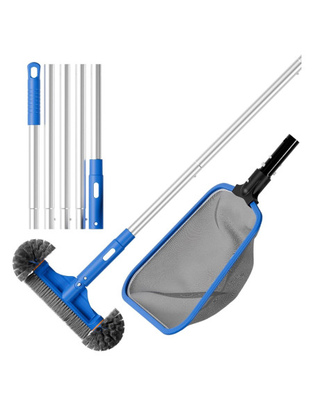 Kit de Limpieza de Piscina Sepetrel con Red y Cepillo 30cm