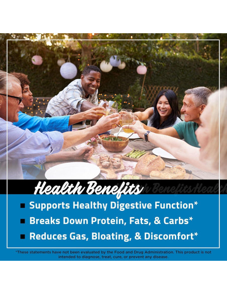 Enzimas Digestivas FarmHaven 60 Cápsulas Vegetariano