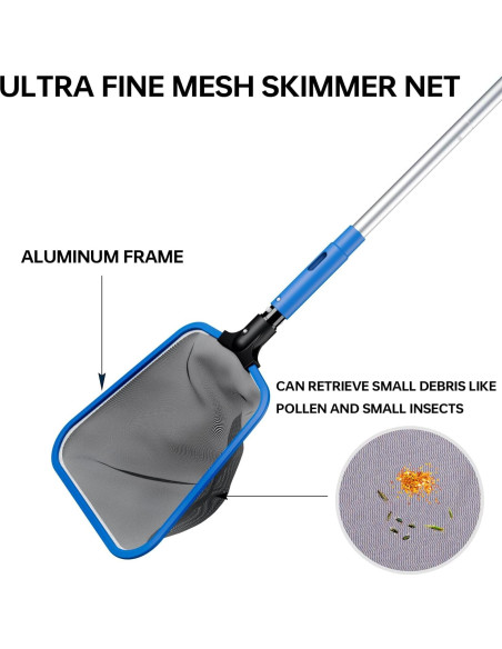 Kit de Limpieza de Piscina Sepetrel con Red y Cepillo 30cm