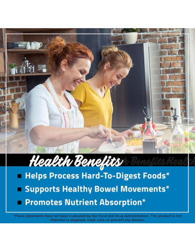 Enzimas Digestivas FarmHaven 60 Cápsulas Vegetariano