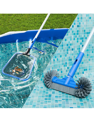 Kit de Limpieza de Piscina Sepetrel con Red y Cepillo 30cm