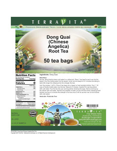 Té de raíz de Dong Quai TerraVita - 50 bolsas de hierbas 2