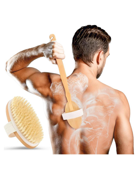 Cepillo de Espalda Rengra - Mango Largo 50.8 cm - Cerdas Naturales