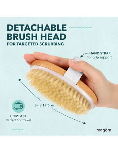 Cepillo de Espalda Rengra - Mango Largo 50.8 cm - Cerdas Naturales