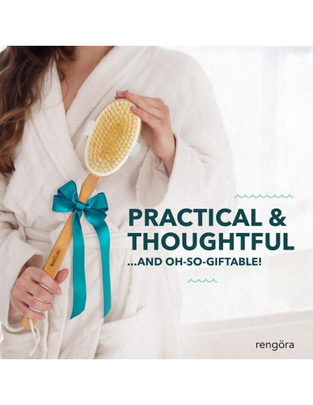 Cepillo de Espalda Rengra - Mango Largo 50.8 cm - Cerdas Naturales