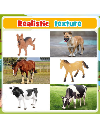 Juguetes de Animales de Granja ZapWhiz 36 Piezas Educativos