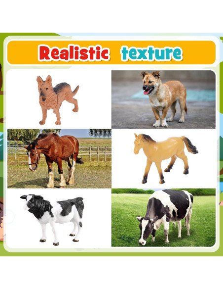 Juguetes de Animales de Granja ZapWhiz 36 Piezas Educativos