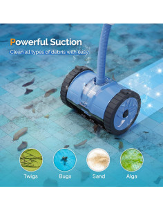 Aspiradora de Piscina VINGLI 2025 Automática 12m Succión Lateral 2