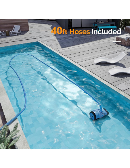Aspiradora de Piscina VINGLI 2025 Automática 12m Succión Lateral