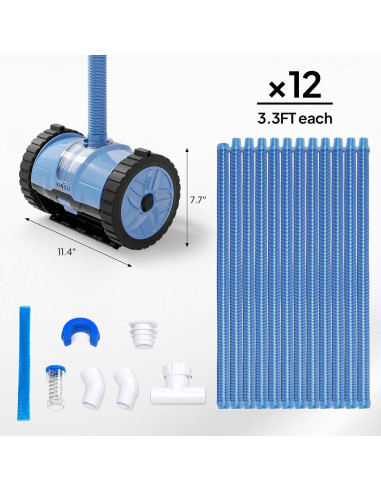 Aspiradora de Piscina VINGLI 2025 Automática 12m Succión Lateral