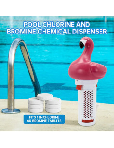 Dispensador de Cloro Flotante B&H para Piscinas y Spa - Blanco 2