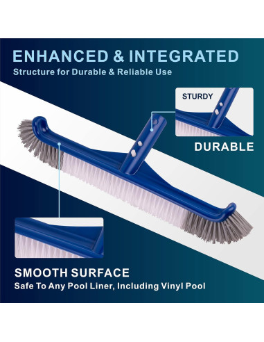 Cepillo de Piscina POOLAZA 44.5 cm Nylon Duradero