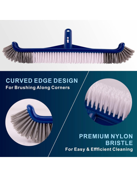 Cepillo de Piscina POOLAZA 44.5 cm Nylon Duradero