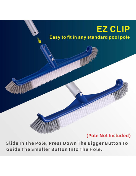 Cepillo de Piscina POOLAZA 44.5 cm Nylon Duradero