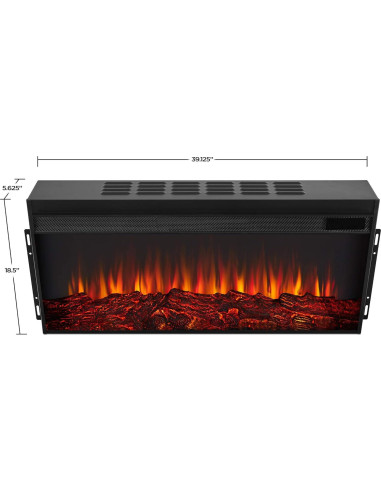 Caja de Fuego Eléctrica Real Flame 1500W con Control Remoto