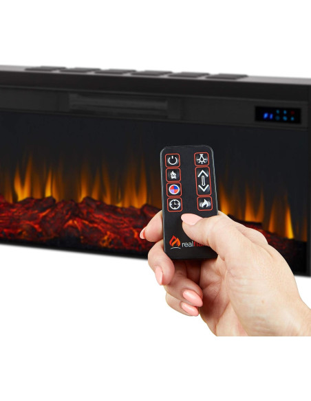 Caja de Fuego Eléctrica Real Flame 1500W con Control Remoto