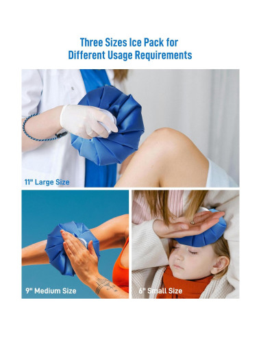 Bolsas de Hielo Reutilizables Teslniher 6 9 11 cm Alivio Dolor