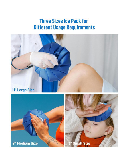 Bolsas de Hielo Reutilizables Teslniher 6 9 11 cm Alivio Dolor
