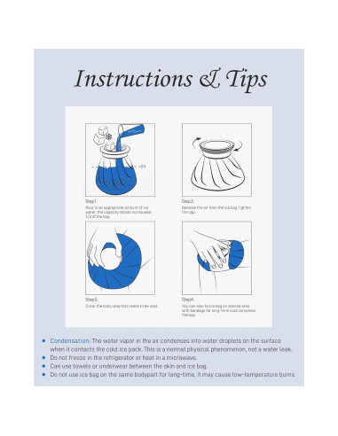 Bolsas de Hielo Reutilizables Teslniher 6 9 11 cm Alivio Dolor