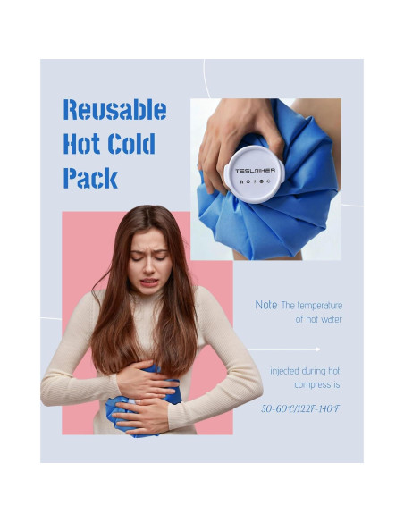 Bolsas de Hielo Reutilizables Teslniher 6 9 11 cm Alivio Dolor