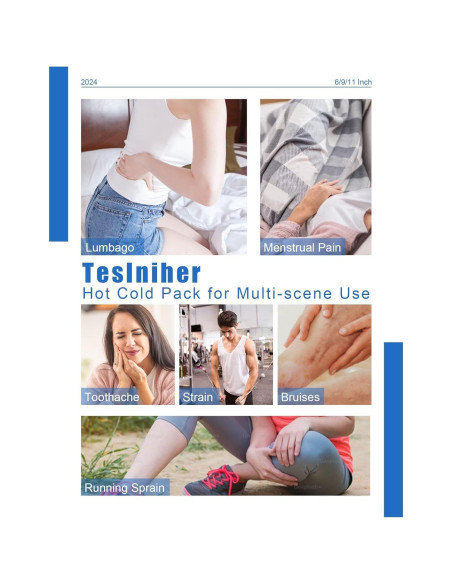 Bolsas de Hielo Reutilizables Teslniher 6 9 11 cm Alivio Dolor